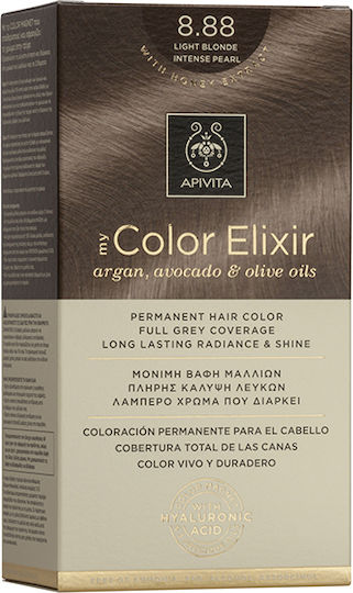 Apivita My Color Elixir Βαφή Μαλλιών Χωρίς Αμμωνία 8.0 Ξανθό Ανοιχτό 50ml