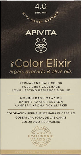 Apivita My Color Elixir Βαφή Μαλλιών Χωρίς Αμμωνία 4.0 Φυσικό Καστανό 50ml
