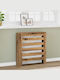 vidaXL Husă Pentru Radiator Din PAL Maro 78x20x82cm