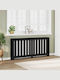 vidaXL Husă Pentru Radiator Din PAL Negru 175x20x82cm