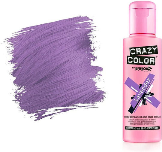 Crazy Color Temporärer Farbstoff Haarfärbemittel Lavendel 54 100ml