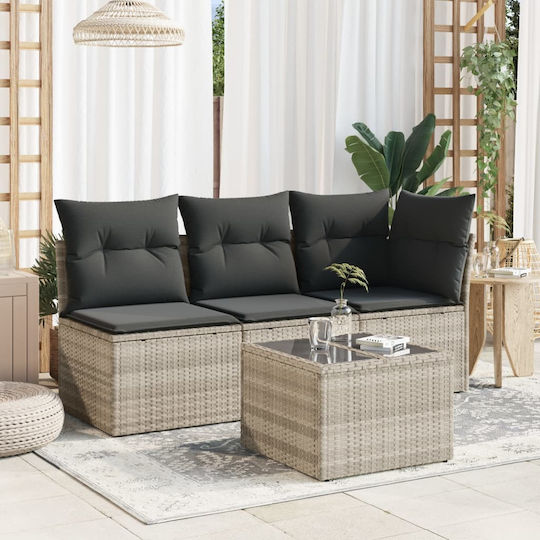 Tisch für kleine Außenbereiche Stabil Gray 55x55x37cm
