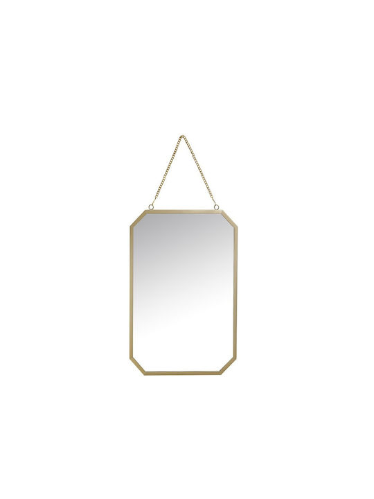 Espiel Καθρέπτης Τοίχου με Χρυσό Μεταλλικό Πλαίσιο 27x18cm 4τμχ