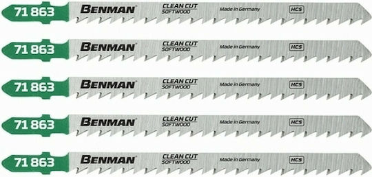 Benman Jig Saw Blade for Wood 132mm 71863