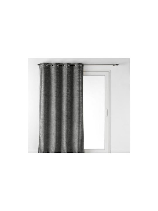 Atmosphera Κουρτίνα με Τρουκς Γκρι 140x240εκ.
