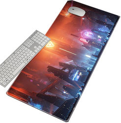 Ebest 900*400*4mm Αντιολισθητικό Mouse Pad Eb-00019 Πορτοκαλί Μπλε