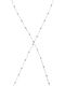 Jt Beeindruckendes Edelstahl Bodychain Armband mit silbernen Perlen
