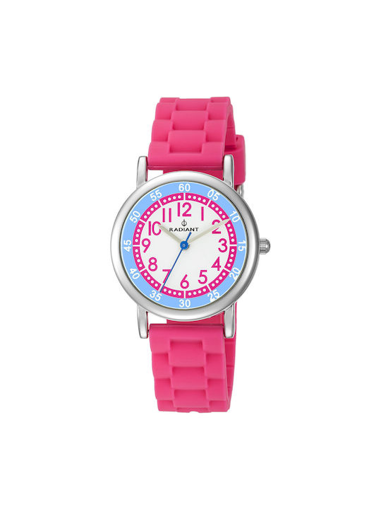 Radiant Watch with Pink Rubber Strap