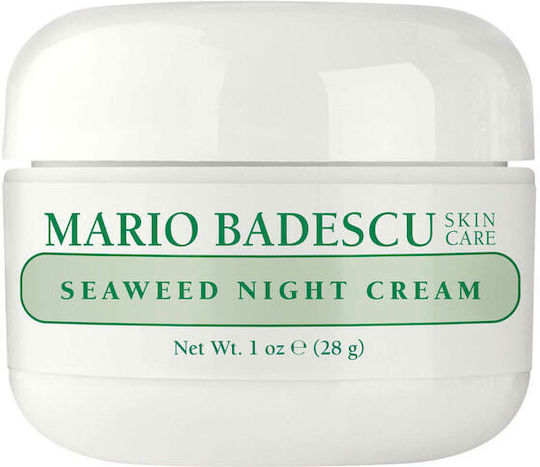 Mario Badescu Seaweed Crema de Față Hidratantă de Noapte cu Acid Hialuronic și Colagen 28ml