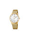 Festina Watch Battery with Gold Metal Bracelet