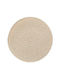 Atmosphera Round Fabric Placemat Beige 38cm