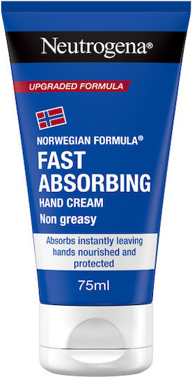 Neutrogena Fast Absorbing Light Ενυδατική Κρέμα Χεριών & Νυχιών για Σκασμένα Χέρια Άμεσης Απορρόφησης 75ml