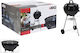 BBQ Collection Rostfreier Stahl Holzkohlegrill mit Deckel und Thermometer 90cmx47cm