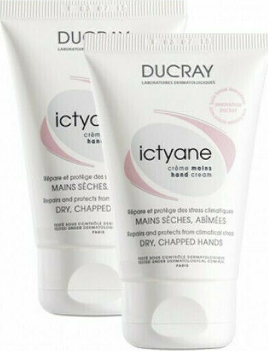 Ducray Ictyane Handcreme Feuchtigkeitsspendend Für Rissige Hände 2x25ml