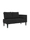Fabric Recliner Black L116.5xW62xH57.5cm