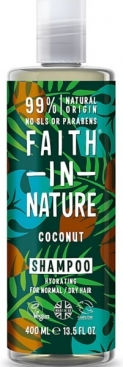 Faith in Nature Coconut Σαμπουάν Ενυδάτωσης για Κανονικά Μαλλιά 400ml