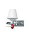 Gekas Lamp Wall with Socket E14 Silver