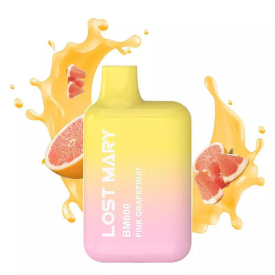 Lost Mary Einweg-E-Zigarette 600 Einweg-E-Zigaretten Pink Grapefruit 2ml 20mg Rosa