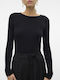 Vero Moda Damen Langarm Pullover Black