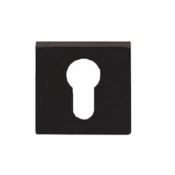 Import Hellas Rosette - Door Escutcheon Knob Black