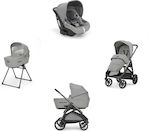 Inglesina Aptica Quattro Adjustable 3 in 1 Baby Stroller Suitable for Newborn Gray