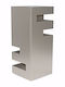 Import Hellas Regenschirmständer Metallisch Silber 19x19x44cm