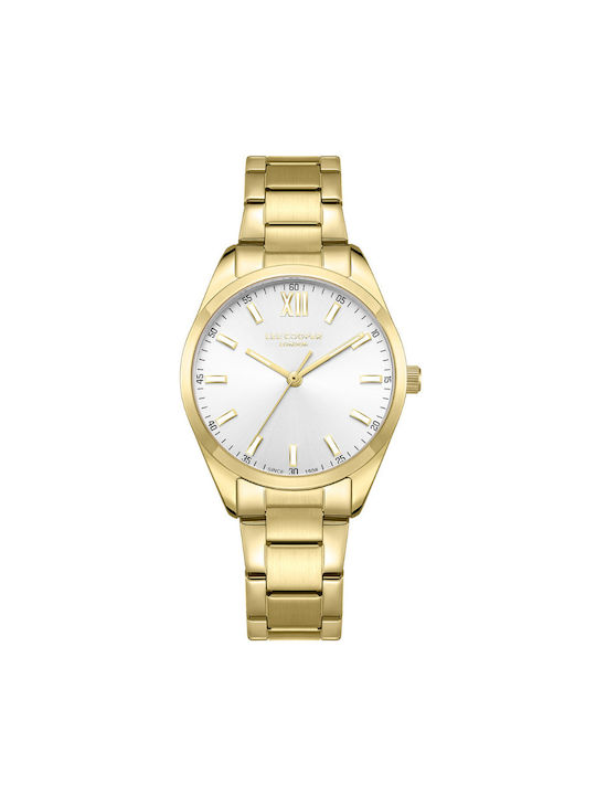 Lee Cooper Uhr mit Gold Metallarmband