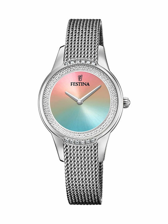 Festina Damen Uhr mit Silber Metallarmband