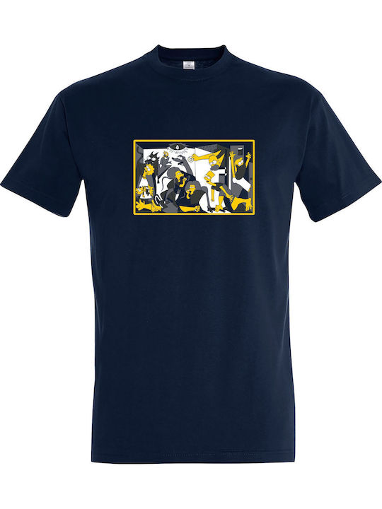 Kids T-shirt French Navy Guernica Painting Simpsons