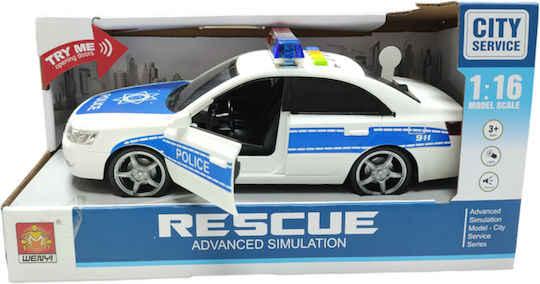 Gounaridis-di Friction 1:16 Lumini Poliție Sunete Uși Deschise 23cm Wy560a 3 Ani + 29.00 X 12.50 X 15.00 cm