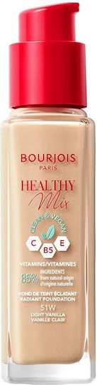 Bourjois Healthy Mix Лилаво/бяло 51-light Vanilla 30мл