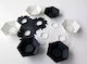 Gamemaker Brettspiel-Token-Organizer-Basisset B Glitter 3 Schwarz 3 Weiß