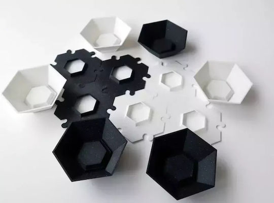 Gamemaker Brettspiel-Token-Organizer-Basisset B Glitter 3 Schwarz 3 Weiß