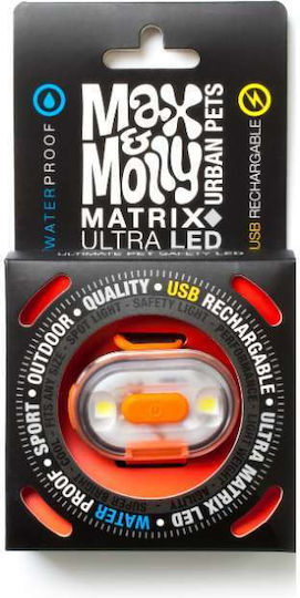 Max & Molly Matrix Ultra Hängendes LED-Sicherheitslicht Orange 12x7cm