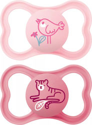 Mam Air Orthodontische Schnuller Silikon Vogel/Tiger - Lila/Rosa für 16+ Monate 2Stück Mam Air Orthodontische Schnuller Silikon Vogel/Tiger - Lila/Rosa für 16+ Monate 2Stück