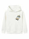 Name It Kids Sweatshirt with Hood White