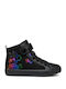 Gisli Παιδικά Sneakers High με Σκρατς Μαύρα