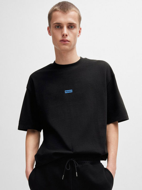 Hugo Boss T-shirt Bărbătesc cu Mânecă Scurtă Black