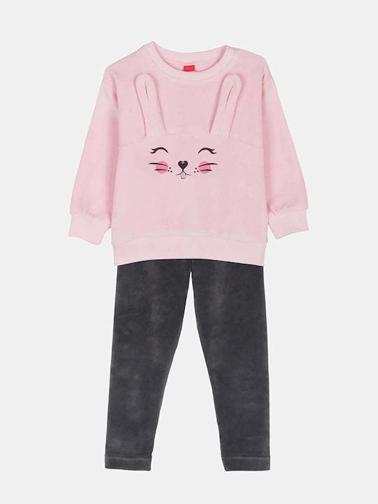 Joyce Kids Set with Leggings Winter 2pcs Pink