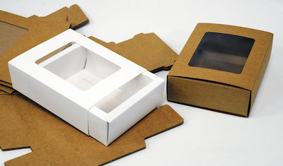 Paper Box for Gift White 17x5x13cm. 12pcs