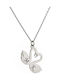 Goldsmith Charm Schwan aus Silber mit Zirkon