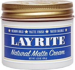 Layrite Natural Matte Hair Styling Cream with Medium Hold 120gr