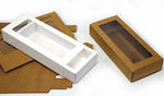 Paper Drawer Box with Window 27cm X 12cm X 5cm 0402157 Natural 12 Pieces