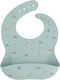 Tutete Trucks Waterproof Bib Silicone with Button & Pocket Green for 6 m+