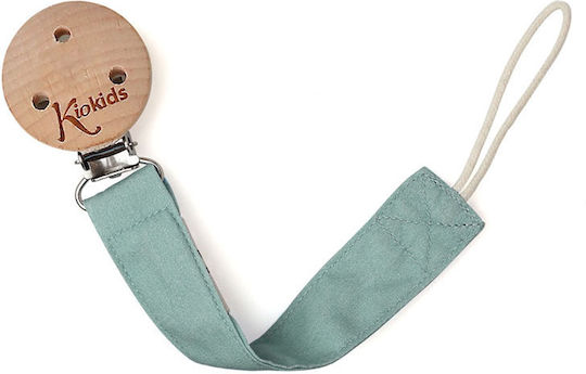 Kiokids Pacifiers Accessories Ribbon with Fabric Green