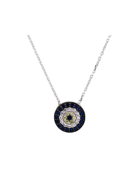 Goldsmith Necklace Eye from Gold Plated Silver