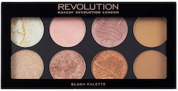 Revolution Beauty Παλέτα με Ρουζ Golden Sugar 13gr