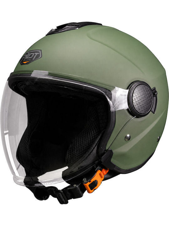 Pilot Fly SV Military Green Matt Motorcycle Hel...