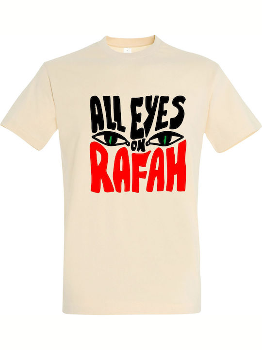 T-Shirt Unisex "Alle Augen auf Rafah Gaza" Creme