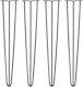 4 X 28" Hairpin Beine 3 Zinken 10mm Rohstahl